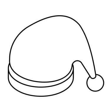 Noel Baba şapkasının mükemmel tasarım simgesi