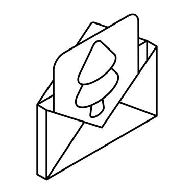 Noel Davetiyesinin renkli tasarım simgesi 