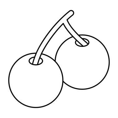 Kirazın yaratıcı tasarım simgesi