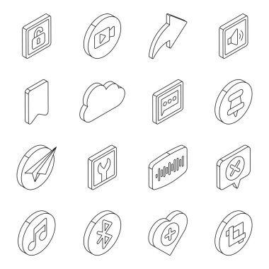 Bu ui simgeleri kullanıcı için görsel etkileşimleri kolaylaştırmak için çok iyi tasarlanmıştır. Katı stil simgeleri bu seti daha sofistike yapar. Eğer UI simgeleri arıyorsanız, bu paketi alın!