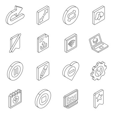 Bu ui simgeleri kullanıcı için görsel etkileşimleri kolaylaştırmak için çok iyi tasarlanmıştır. Katı stil simgeleri bu seti daha sofistike yapar. Eğer UI simgeleri arıyorsanız, bu paketi alın!