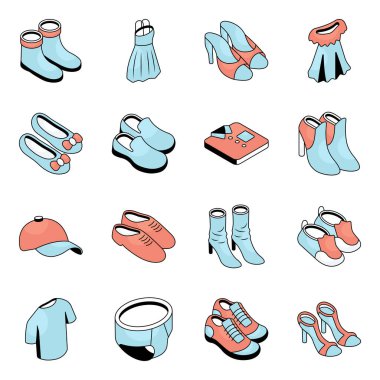 Ayakkabı Paketi Düz Simgesi 