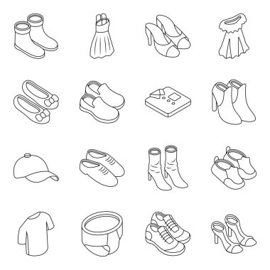 Ayakkabı Paketi Düz Simgesi 