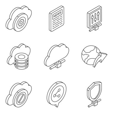 Akıllı Aygıt Paketi Düz Simgesi 