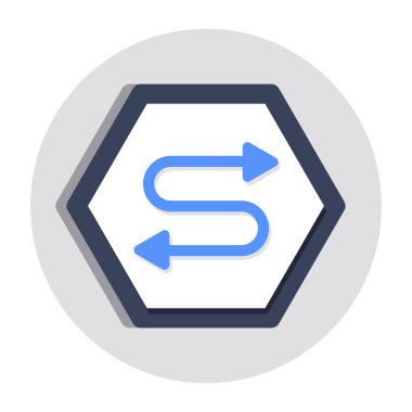 Yön okunun modern biçim simgesi