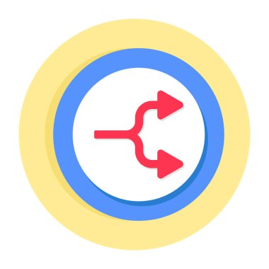 Yön okunun modern biçim simgesi