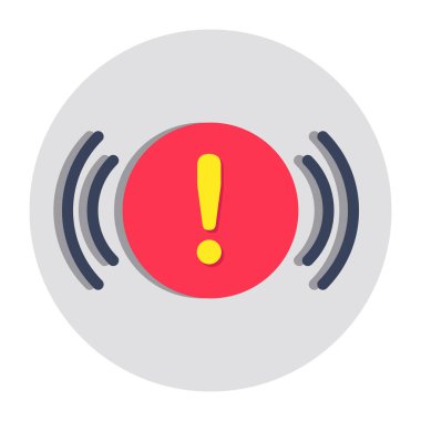 Beyaz arkaplanda izole edilmiş bir hata simgesi tasarımı 