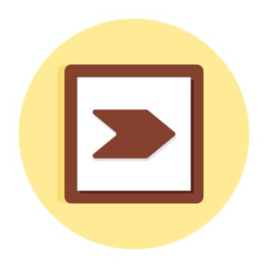 Yön okunun modern biçim simgesi