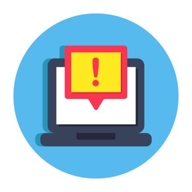 Sohbet hatasının simge tasarımı 