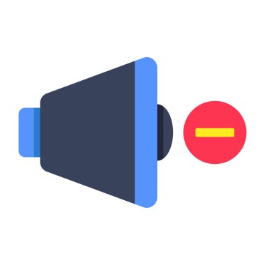 Silme hacminin düz tasarım simgesi 