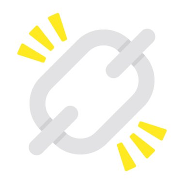 Bağlantı simgesi, düzenlenebilir vektör 