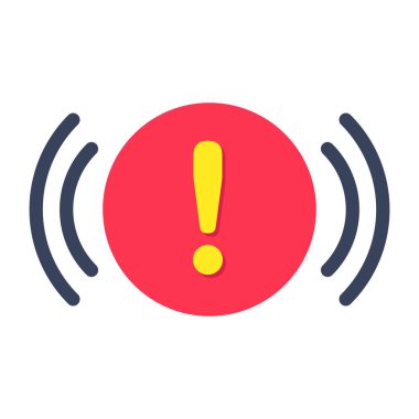 Beyaz arkaplanda izole edilmiş bir hata simgesi tasarımı 