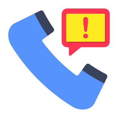 Çağrı hatasının renkli tasarım simgesi 