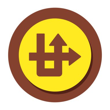 Yön okunun modern biçim simgesi