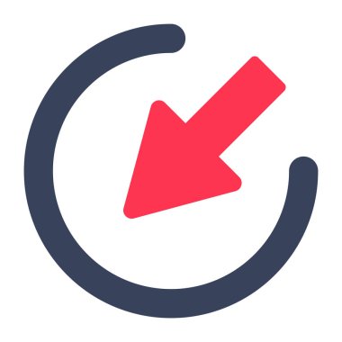 Yön okunun modern biçim simgesi