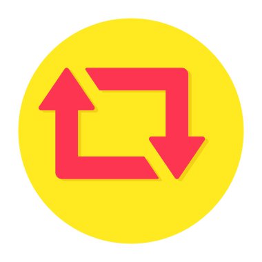 Yön oklarının düzenlenebilir düz tasarımı