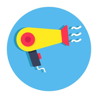 Saç kurutma makinesinin modern tasarım simgesi