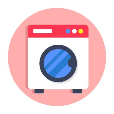 Çamaşır makinesinin mükemmel tasarım simgesi 