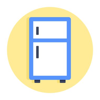 Buzdolabının modern tasarım simgesi 