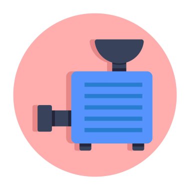 Et kıyma makinesinin modern tasarım simgesi