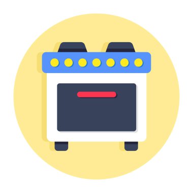 Aşçılık aralığının düz tasarım simgesi