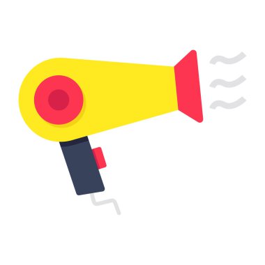 Saç kurutma makinesinin modern tasarım simgesi