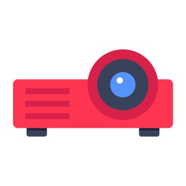 Projektörün renkli tasarım simgesi
