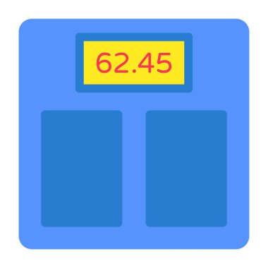 Ağırlık makinesinin modaya uygun tasarım simgesi 