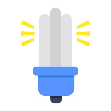 Kurşun ampulün renkli tasarım simgesi