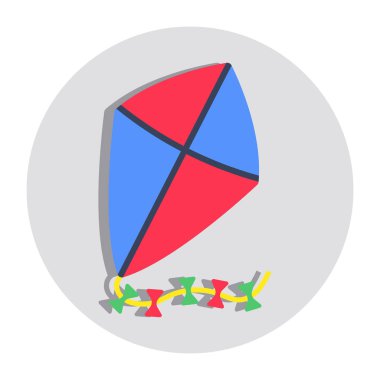 Düzenlenebilir bir uçurtma tasarımı simgesi