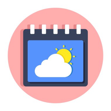 Hava takviminin bir simge tasarımı 