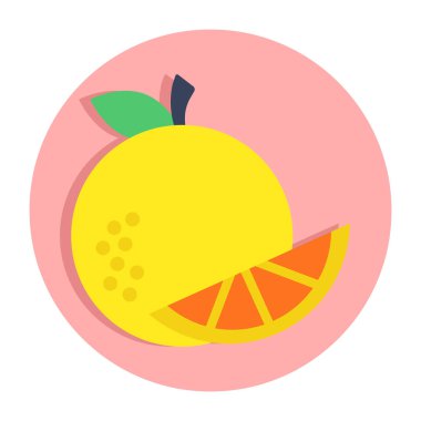 A unique design icon of lemon 