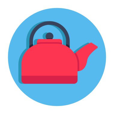 Çay demliğinin düzenlenebilir tasarım simgesi