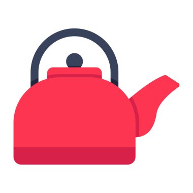 Çay demliğinin düzenlenebilir tasarım simgesi