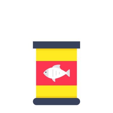 Konserve balığın simge tasarımı