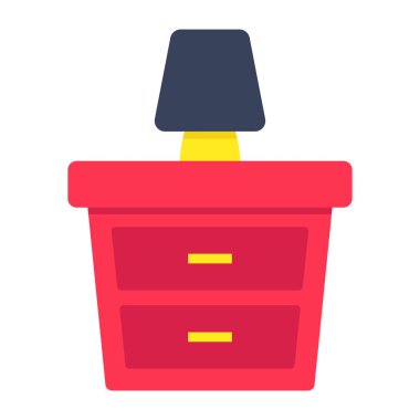 An icon design of nightstand clipart