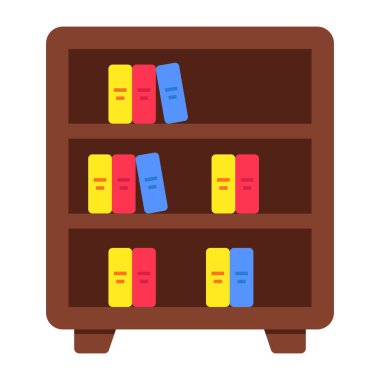 Kitap raflarının premimium indirme simgesi