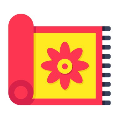 Yoga minderinin eşsiz tasarım simgesi