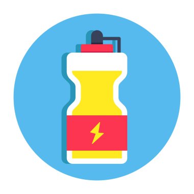 Düzenlenebilir bir su şişesi tasarımı simgesi 