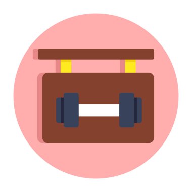 Spor salonunun modern tasarım simgesi  