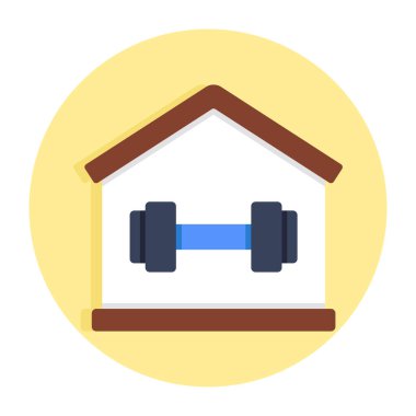 Spor salonunun düzenlenebilir tasarım simgesi 