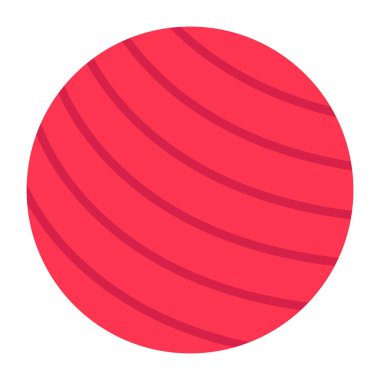 An icon design of yoga ball