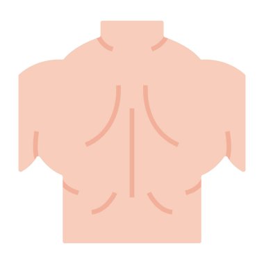 Sırt kaslarının yaratıcı tasarım simgesi 