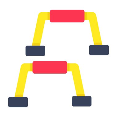 Spor engellerinin bir simge tasarımı 