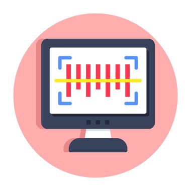 Tarama barkodunun vektör tasarımı