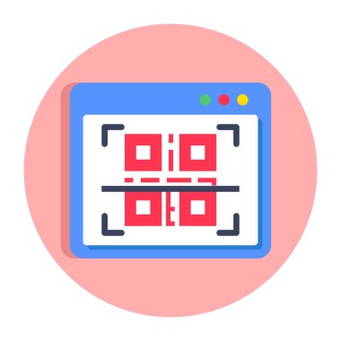 Tarama barkodunun vektör tasarımı