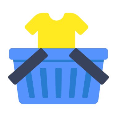 Gömlek alışverişinin simge tasarımı, düzenlenebilir vektör 