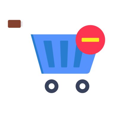 Sepet simgesinden kaldır, düzenlenebilir vektör