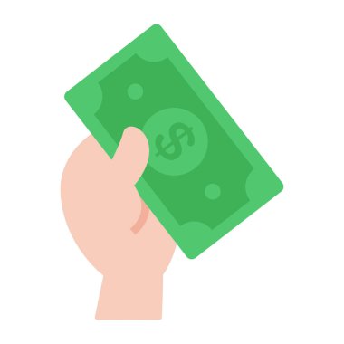 Para vermenin renkli tasarım simgesi