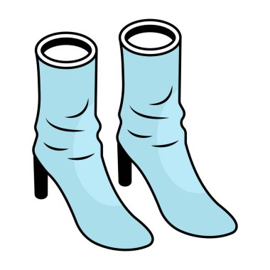 Düz dizayn edilmiş sandalet simgesi